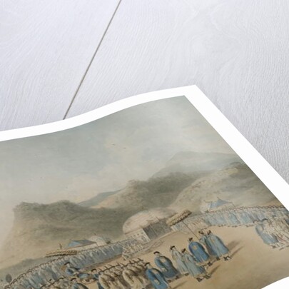 The approach of the Emperor of China to his tent in Tartary to receive the British Ambassador, 1799 by William Alexander