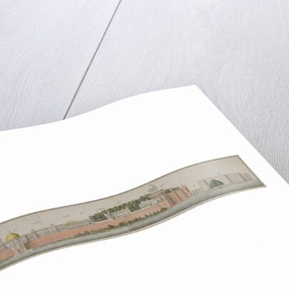 Panorama of the fort at Delhi, 1810 by Persian School