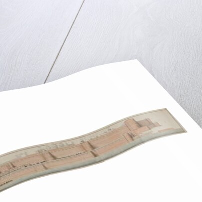 Panorama of the fort of Agra, 1815 by Persian School