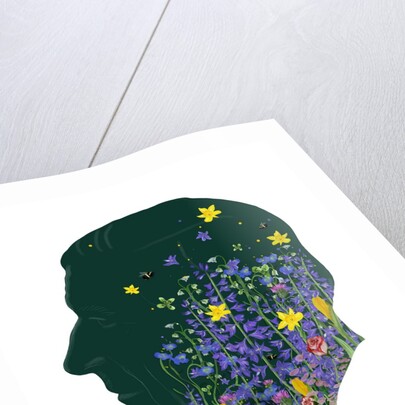 King Charles III, Coronation Floral Portrait, 2023 by Marianna Kulukundis