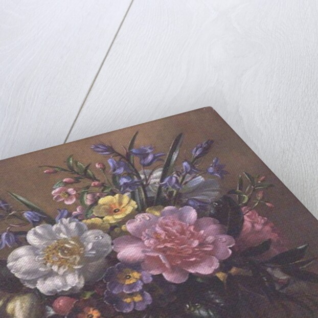AB/111/2 Peonies, bluebells and primulas by Albert Williams