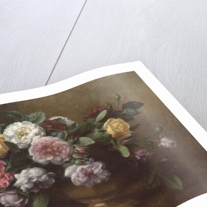 AB/119/2 A bowl of roses by Albert Williams