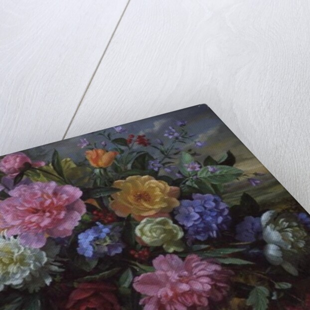AB/18 Peonies and Hydrangea by Albert Williams