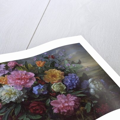 AB/18 Peonies and Hydrangea by Albert Williams