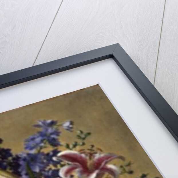 AB250 Still Life of Roses, Lilies and Delphiniums by Albert Williams