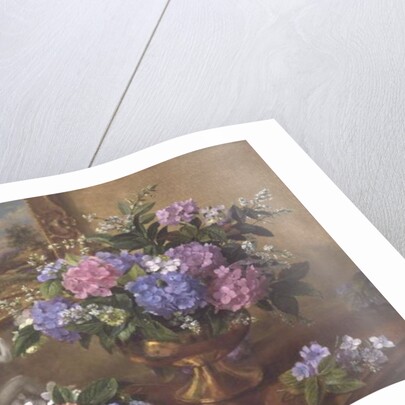 AB211B Still Life of Hydrangeas and Lilacs by Albert Williams