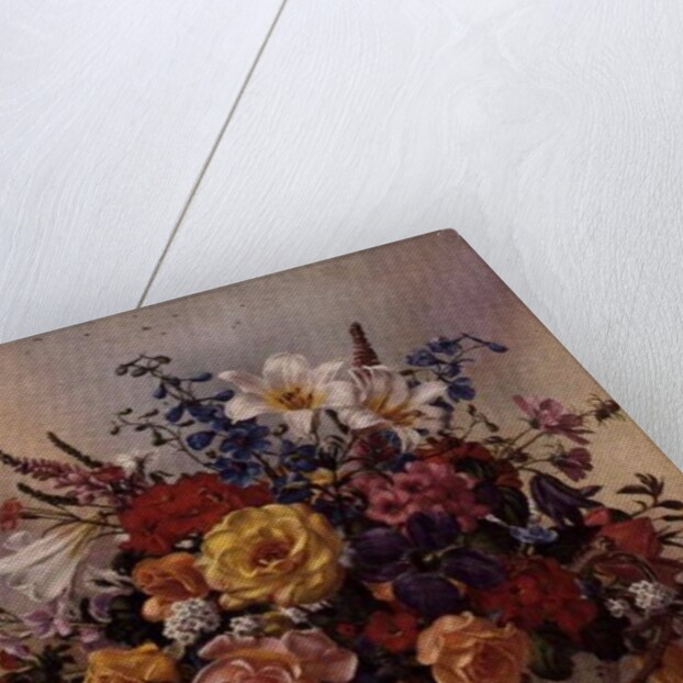 PB/268 Vase of Flowers in a Porcelain Jug by Albert Williams