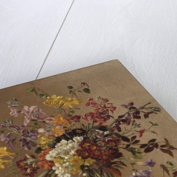 AW/243 Freesias and Primroses by Albert Williams