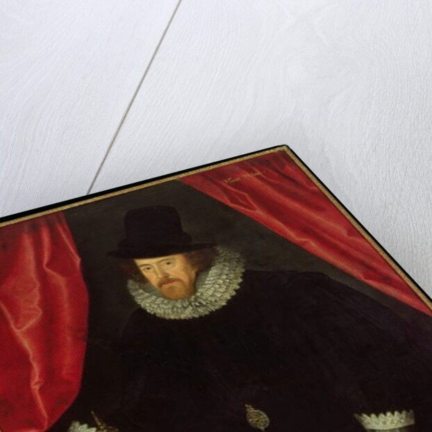 Portrait of Francis Bacon 1st Baron of Verulam and Viscount of St. Albans by William Larkin