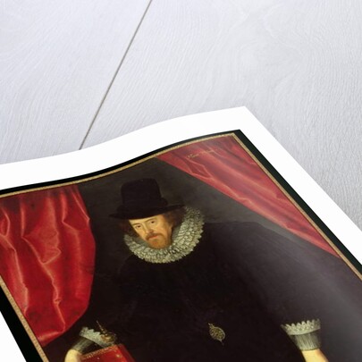 Portrait of Francis Bacon 1st Baron of Verulam and Viscount of St. Albans by William Larkin