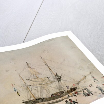 Walking in the Pack, Ross Expedition, 1842 by John Edward Davis