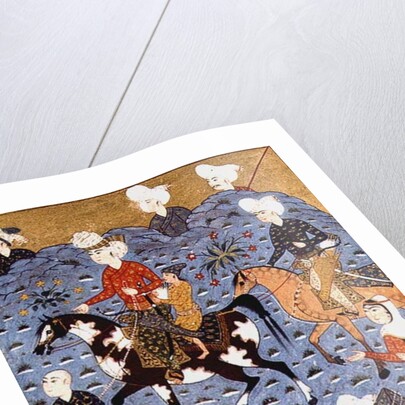 Return from the raid, Shiraz, c.1600 by Persian School