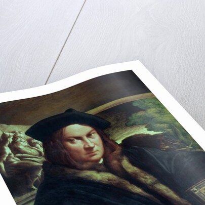 Portrait of a gentleman wearing a beret by Parmigianino