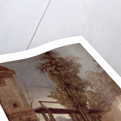 Landscape with a Footbridge by Albrecht Altdorfer