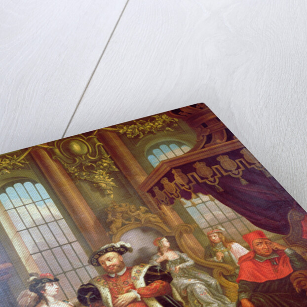 Henry VIII introducing Anne Boleyn at court by William Hogarth (after)