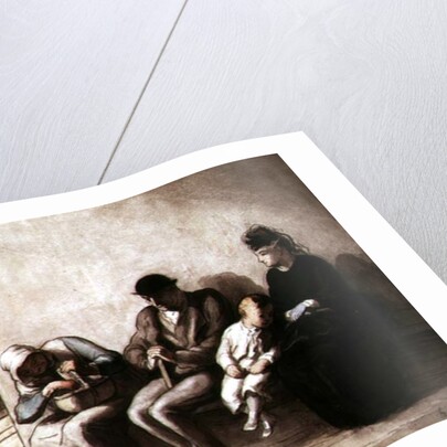 Wayside Railway Station by Honore Daumier