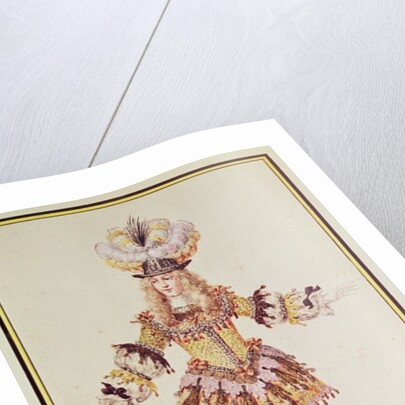 Costume design for male dancer, c.1660 by Henry Gissey