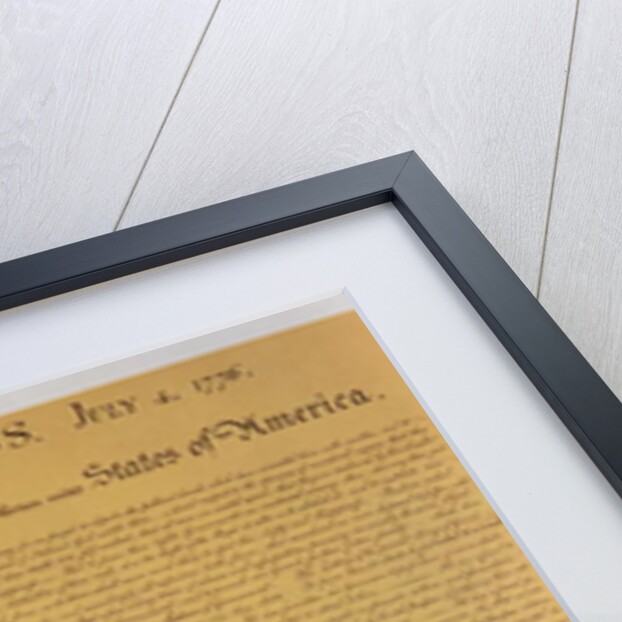 Declaration of Independence of the 13 United States of America of 1776, 1823 by American School