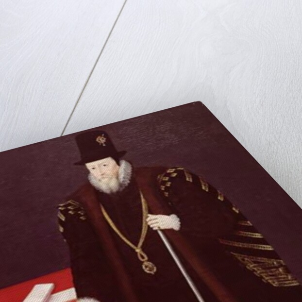Portrait of William Cecil, 1st Baron Burghley Lord High Treasurer by English School