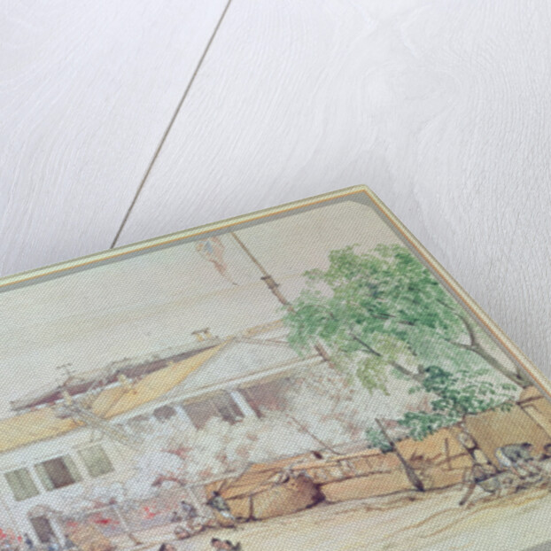 The British Factory on Hog Lane, Canton, 1838 by Werner Varnham