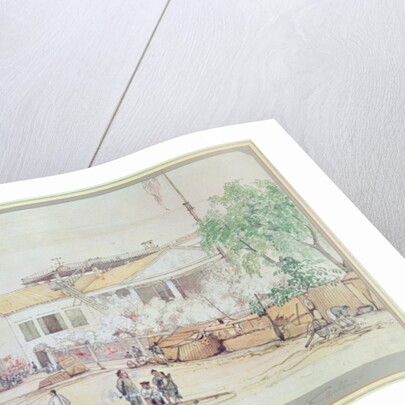 The British Factory on Hog Lane, Canton, 1838 by Werner Varnham