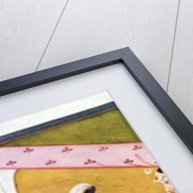 Lady with a Hawk, Pahari Style, Punjab Hills, c.1750 by School Guler