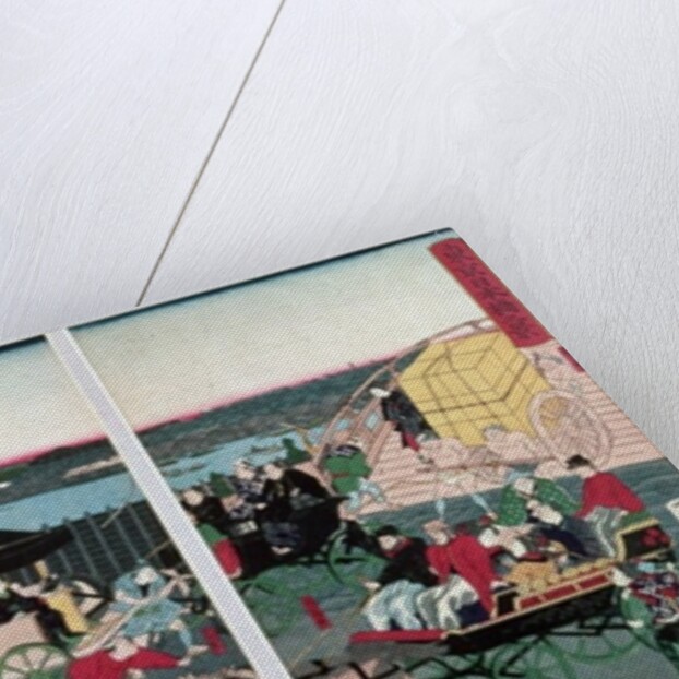 View of Nihonbashi in Tokyo, c.1870 by Kuniteru II Utagawa