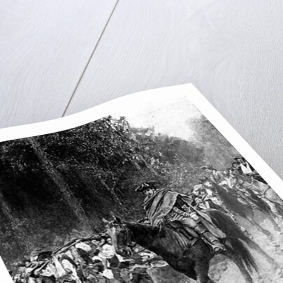 Washington's Retreat from Great Meadows by Howard (after) Pyle