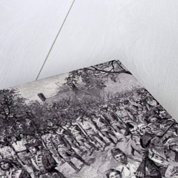 The Continental Army Marching Down the Old Bowery, New York, 25th November 1783 by Howard (after) Pyle