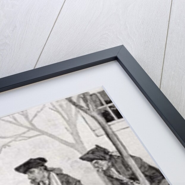 The Wounded Soldiers Sat Along the Wall by Howard Pyle (after)