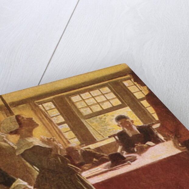 Mary Dyer Brought Before Governor Endicott by Howard (after) Pyle