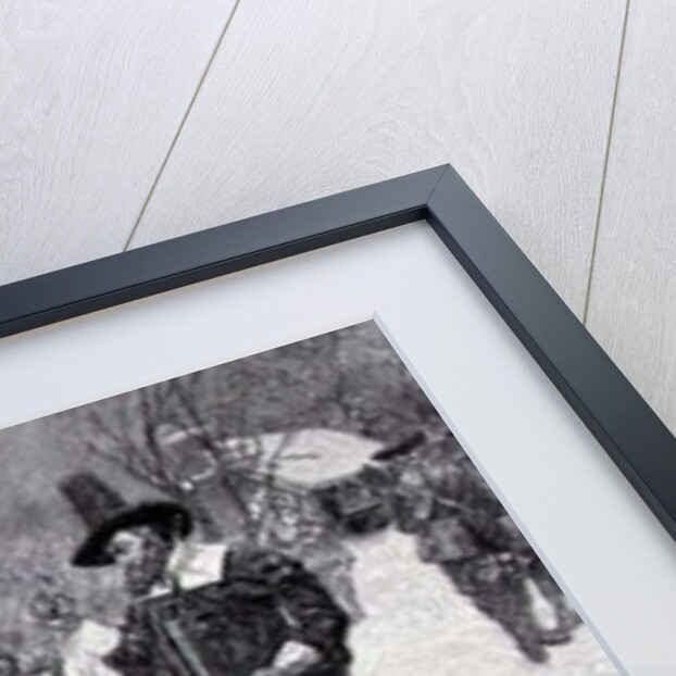 The Puritan Governor Interrupting the Christmas Sports by Howard Pyle