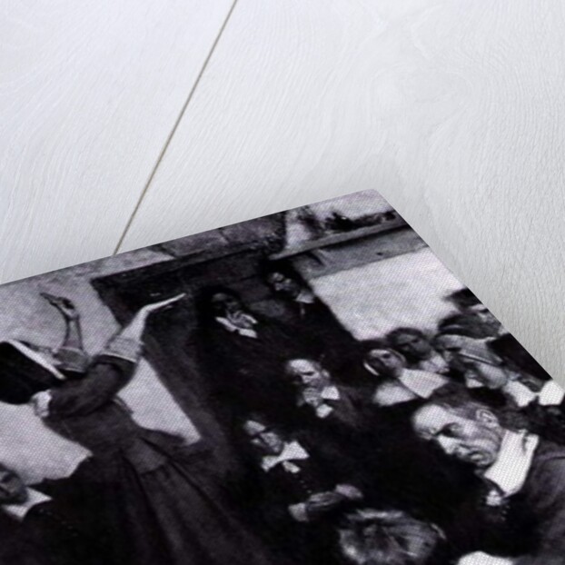 Anne Hutchinson Preaching in her House in Boston, 1637 by Howard (after) Pyle