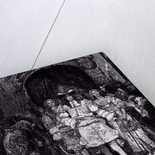 Quaker and King at Whitehall by Howard (after) Pyle