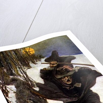 Once it Chased Doctor Wilkinson into the Very Town Itself by Howard Pyle