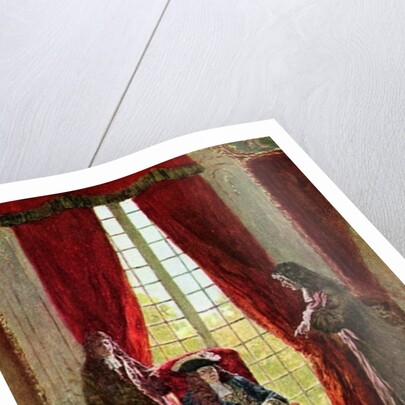 La Salle Petitions the King for Permission to Explore the Mississippi by Howard (after) Pyle