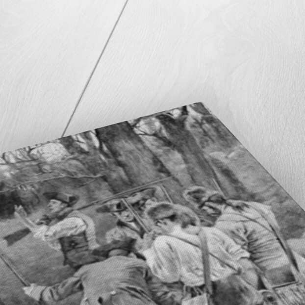 Finding the Body of One of their Companions, Scalped and Horribly Mangled, engraved by F.H. Wellington by Howard (after) Pyle