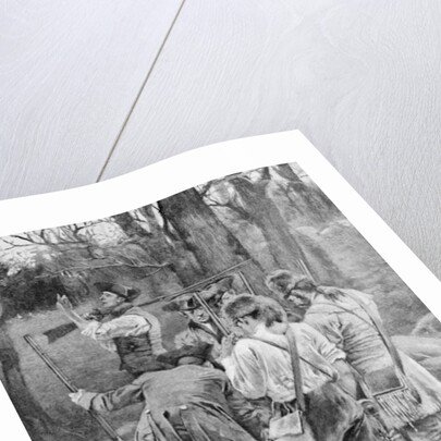 Finding the Body of One of their Companions, Scalped and Horribly Mangled, engraved by F.H. Wellington by Howard (after) Pyle