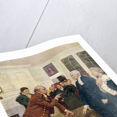 A Committee of Patriots Delivering an Ultimatum to a King's Councillor by Howard (after) Pyle