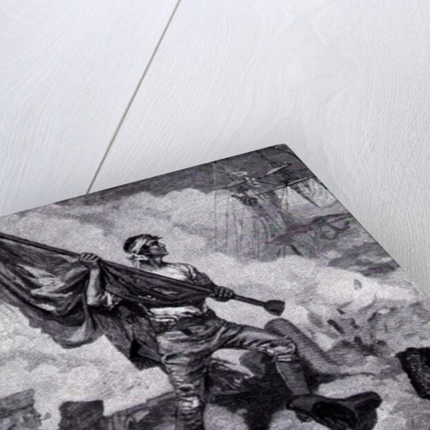 Sergeant Jasper at the Battle of Fort Moultrie, June 28th 1776 by Howard (after) Pyle