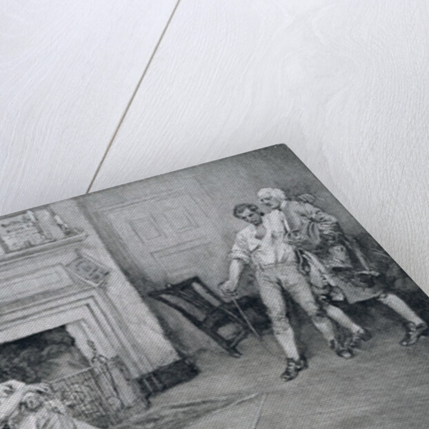 Meeting of Captain Tollemache and Captain Pennington at 'The City Arms' by Howard (after) Pyle