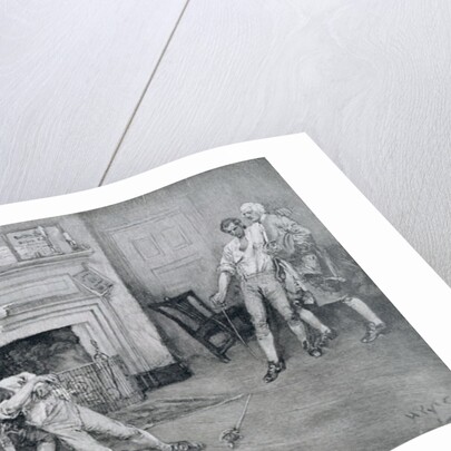 Meeting of Captain Tollemache and Captain Pennington at 'The City Arms' by Howard (after) Pyle