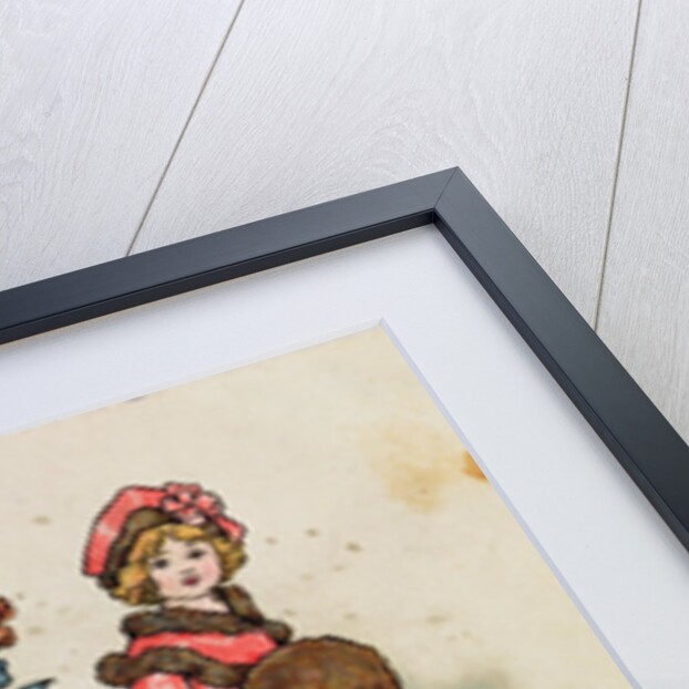 Four Young Girls with Muffs by Florence Hardy