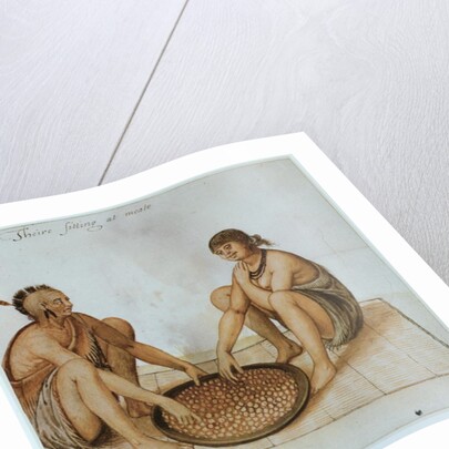 Indian Man and Woman Eating by John White