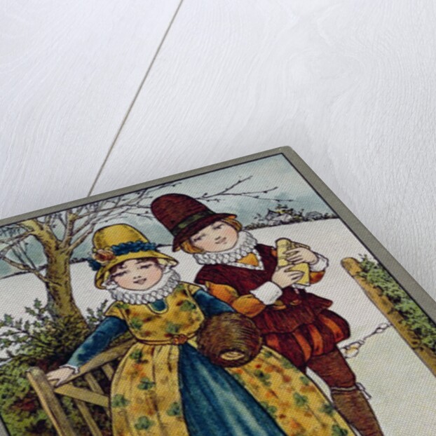 Sunday Morning, Victorian card by Florence Hardy