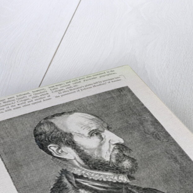 Abraham Ortelius illustration from Volume IV of 'Narrative and Critical History of America', 1886 by English School