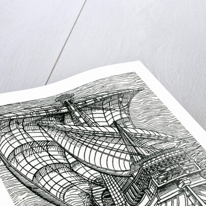 Ship of Columbus' Time by English School