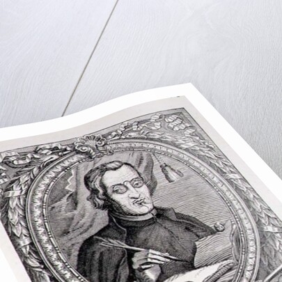 Portrait of Antonio de Solis y Rivadeneira from 'The Narrative and Critical History of America', edited by Justin Winsor, London, 1886 by English School