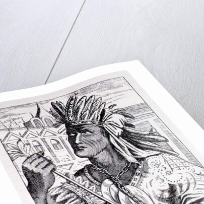 Portrait of the Last Inca Chief, Atahualpa by English School