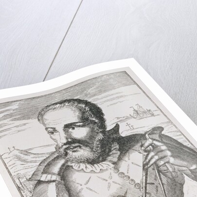 Portrait of Hernando de Magallanes from 'The Narrative and Critical History of America', edited by Jusin Winsor, London, 1886 by English School